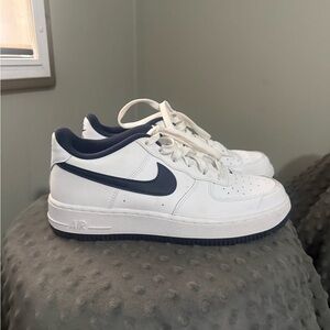 Nike Air Force 1 GS White Midnight Navy – 6.5Y – NEW